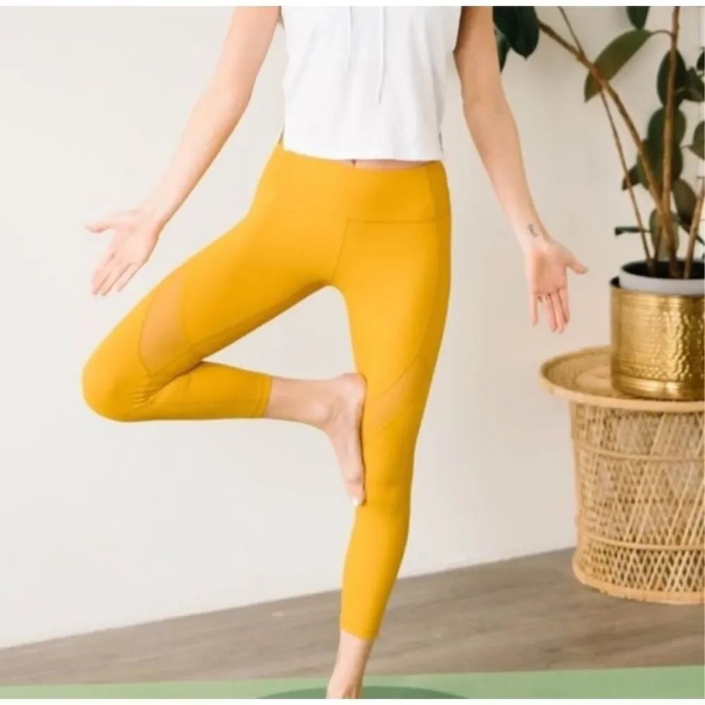 Zyia athleisure golden Faith mesh Alive16-18 leggings